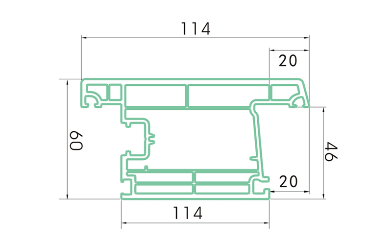 PC60WKSM-PVC profiles for doors and windows