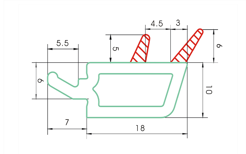 PC60SBY-PVC profiles for doors and windows