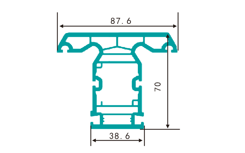 PC70ST（1.55kg/m）-PVC profiles for doors and windows