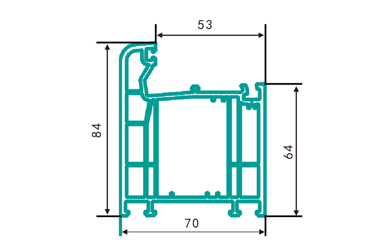 PC70K-PVC profiles for doors and windows