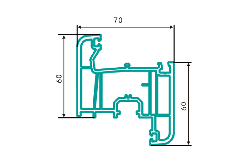 PC70NKS-PVC profiles for doors and windows