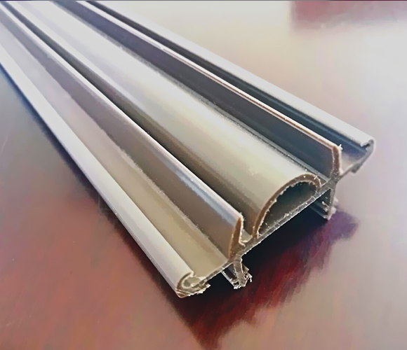 PVC plastic profile and process