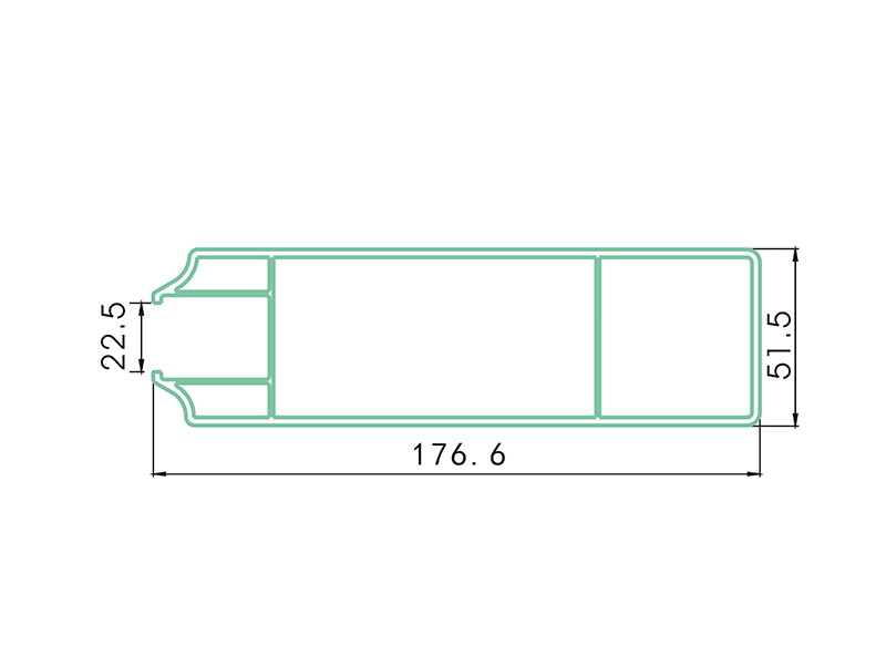 rail LAF-016-PVC Fence Profiles and accessories