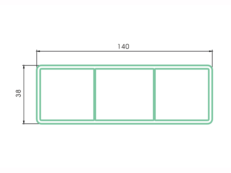 rail LAF-007-PVC Fence Profiles and accessories